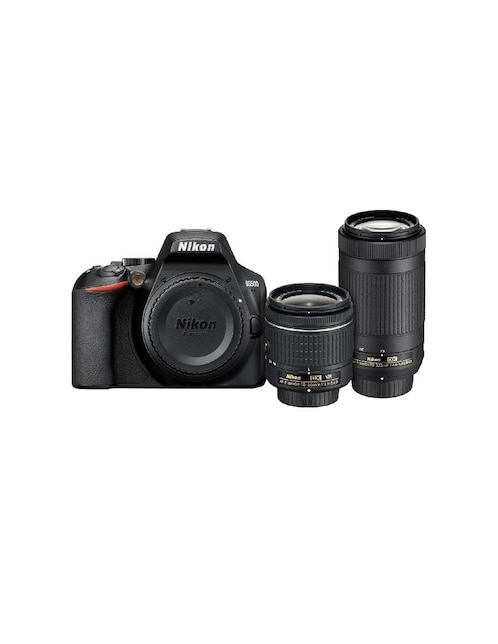 Cámara Reflex Nikon Modelo D3500 + Lente AF-P 18-55 mm VR + Lente AF-P 70-300 mm NVR