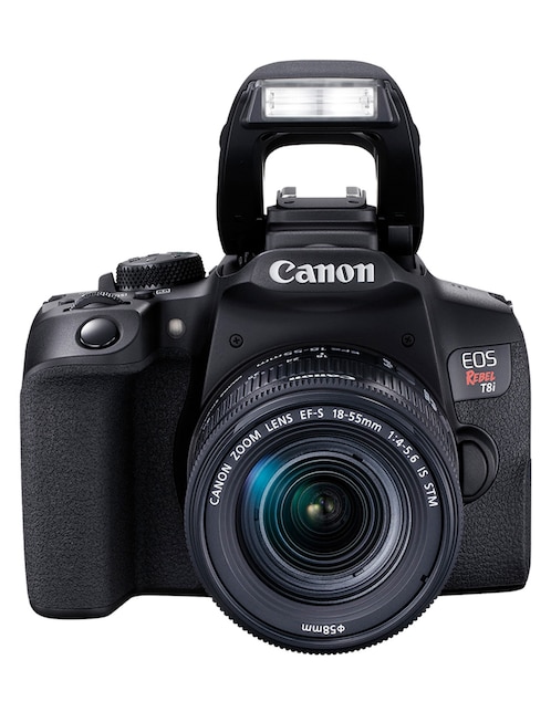 Cámara Reflex Canon Modelo EOS Rebel T8i con Lente EF-S 18-55mm IS STM