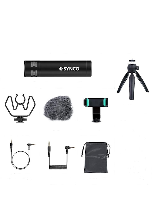 Kit Blogger alámbrico Synco con micrófono y soporte SY-M1P-MIC