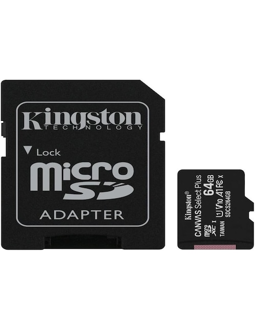 eficientemente Indirecto detección Adaptador y Micro SD C10 Kingston Plus 64 GB | Liverpool.com.mx