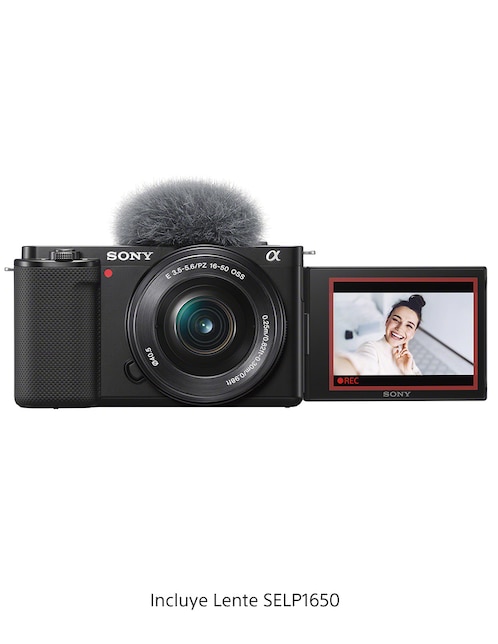 Cámara Sin Espejo Sony Modelo ZV-E10L E38 con lente Zoom f/3.5