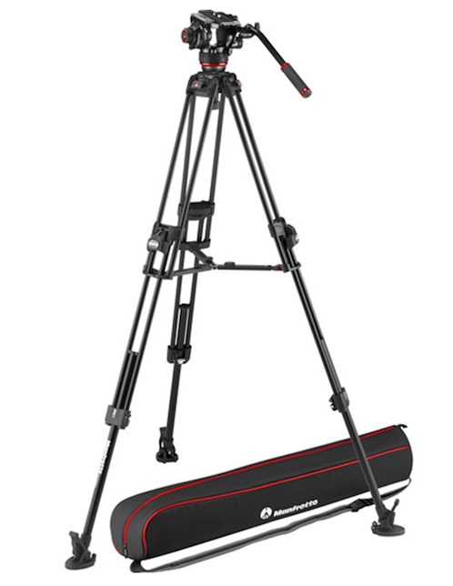 Set con cabeza de video 504X y tripie Fast Twin Manfrotto MVK504XTWINFA Negro