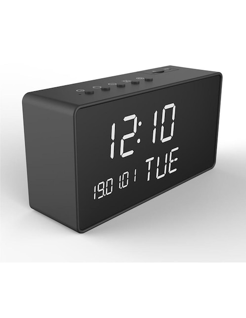 Reloj despertador con cámara espía de seguridad GoGo Electronics NZ01 visión nocturna