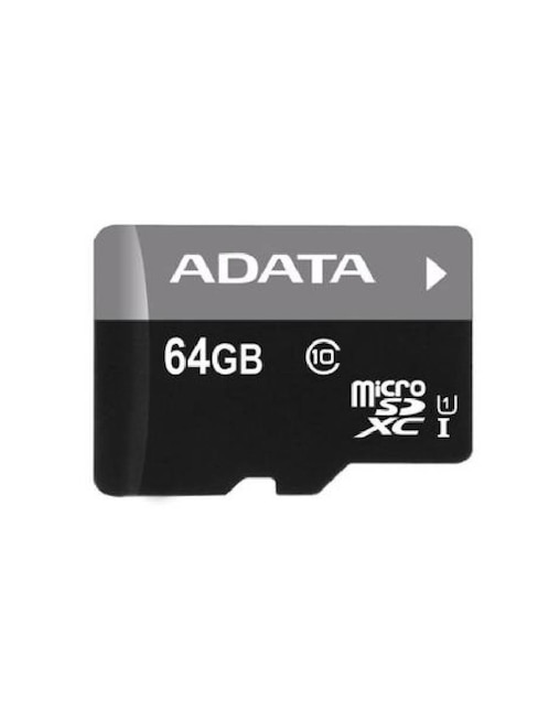 Imagen de producto Memoria Micro SDHC Adata 64 GB UHS-I con Adaptador CL10 AUSDX64GUICL10-R