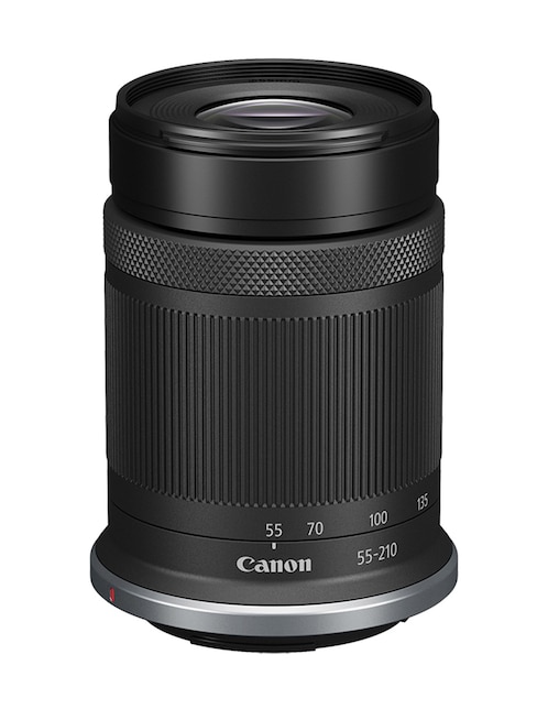 Lente zoom telefoto Canon modelo lente rf-s 55-210mm 55 mm f / 5.6