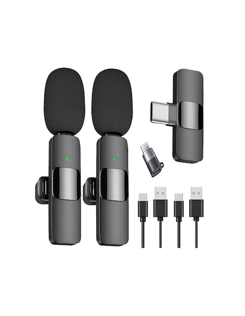 Micrófono micrófono estéreo lavalier Inalámbrico 1