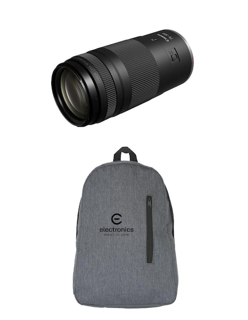 Lente zoom telefoto canon Modelo RF75-300mm mochila 58 mm f / 4 para Cámara Canon serie EOS R
