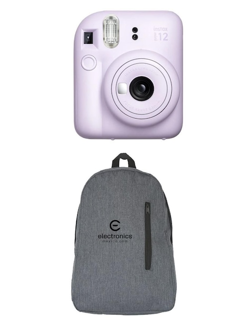 Cámara instantánea Fujifilm mini 12 mochila