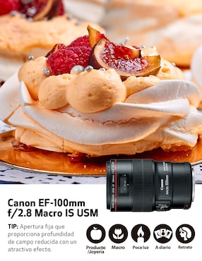 Lente Canon 100 mm f / 2.8 EF-Mount