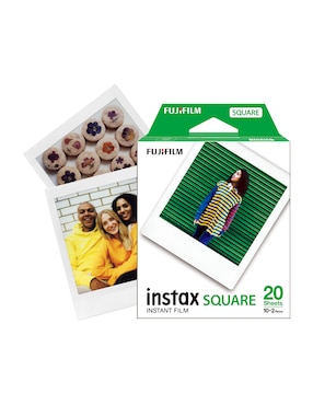 Papel fotográfico Fujifilm 100 g modelo Instax Square 2-Pack