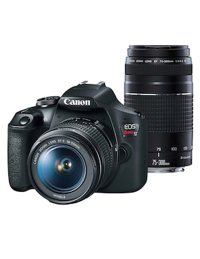 Kit de cámara reflex y accesorios Canon modelo EOS REBEL T7 EF-S 18-55mm con lente zoom f / 4