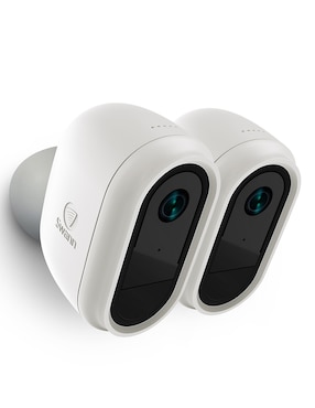 Kit 2 cámaras de seguridad Swann inalámbrica Full HD 180° con capacidad para grabar para interior y exterior