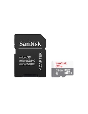 Memoria Micro SD 32GB Sandisk Ultra Clase 10 Video Full HD 100Mb/s SDSQUNR-032G-GN3MA