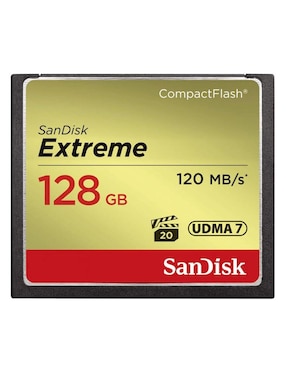 Tarjeta De Memoria 128GB Sandisk Extreme Compactflash SDCFXSB-128G-G46