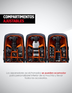 Mochila para Cámara Fotográfica Redlemon
