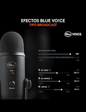 Micrófono profesional alámbrico Blue Microphones Yeti X Pro