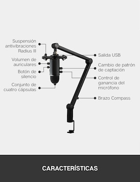 Micrófono profesional alámbrico Blue Microphones yeticaster