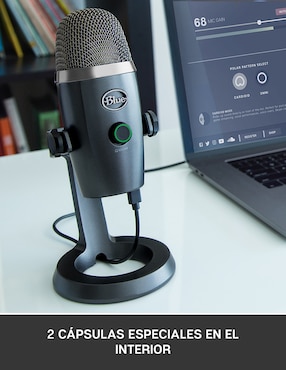 Micrófono semi profesional alámbrico Blue Microphones yeti nano