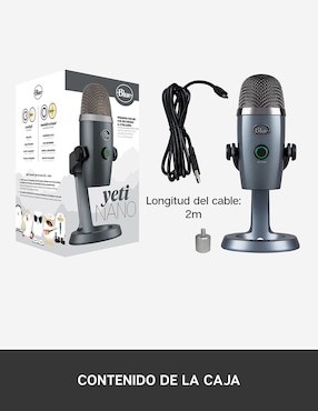 Micrófono semi profesional alámbrico Blue Microphones yeti nano