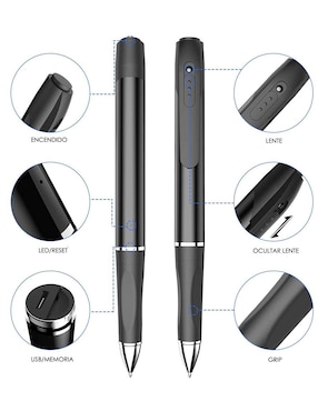 Pluma con cámara espía GoGo Electronics Full HD y Audio
