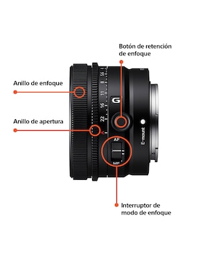 Lente Sony 40 mm f / 2.5 E-Mount