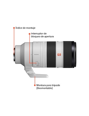 Lente Sony 70 a 200 mm f / 2.8 E-Mount
