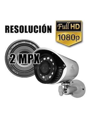 Cámara individual de seguridad Secucore Alámbrica para Interior y Exterior
