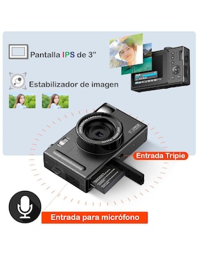 Cámara compacta básica Genérica modelo VD-CDR1-N 24 megapíxeles