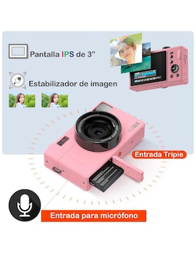Cámara compacta básica Genérica modelo VD-CDR1-R 24 megapíxeles