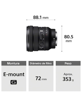 Lente Sony 16 a 35 mm f / 4 E-Mount