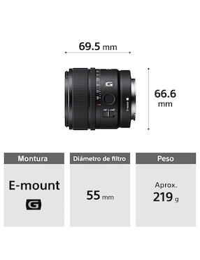 Lente Sony 15 mm f / 1.4 E-Mount