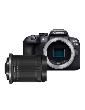 Cámara sin espejo Canon EOS R10 RF-S18-150MM con lente 18 a 140 mm f / 6.3 RF-Mount