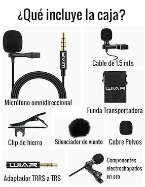 Micrófono profesional alámbrico Wiar wr-1
