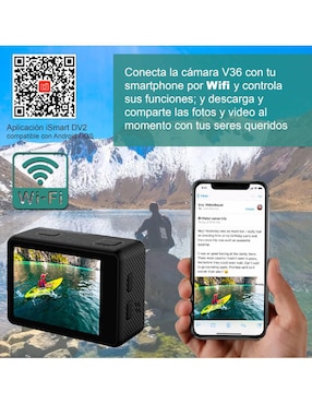 Cámara deportiva VD-V36 4K/UHD