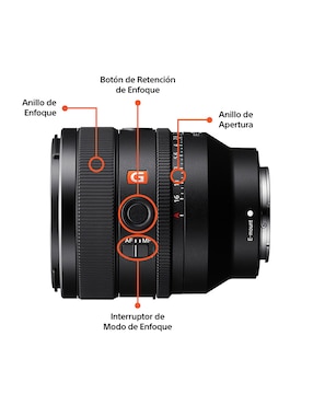 Lente Sony 50 mm f / 1.4 E-Mount