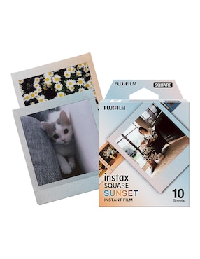 Papel fotográfico Fujifilm modelo Instax SQ Sunset