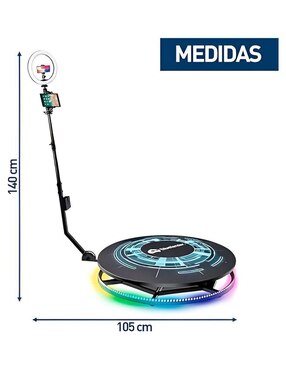 Cabina fotográfica giratoria Bluelander CBHH-0137