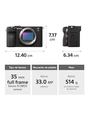 Cámara sin espejo Sony ILCE-7CM2/BQ E-Mount