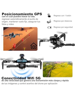 Dron Genérica modelo Vd-F3Pro HD 20 min de vuelo