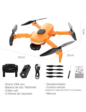 Dron Genérica modelo Vd-955 HD 30 min de vuelo