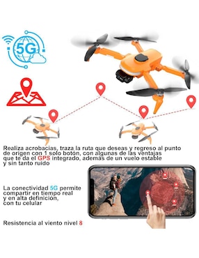 Dron Genérica modelo Vd-955 HD 30 min de vuelo