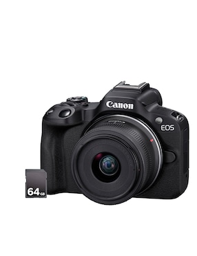 Kit cámara sin espejo y accesorios Canon modelo 5811C112AA con lente zoom f / 6.3