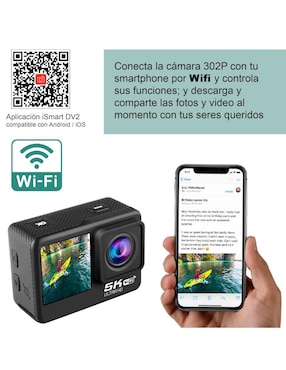 Cámara de acción Genérica VD-302P 5K/UHD