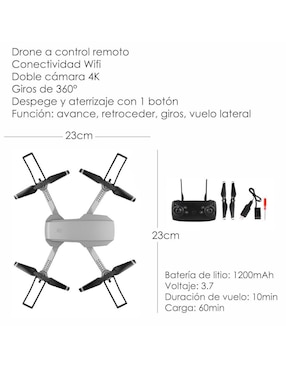 Dron Genérica modelo V-K1 HD 10 min de vuelo