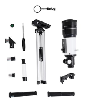 Telescopio monocular refractor