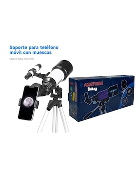 Telescopio monocular refractor