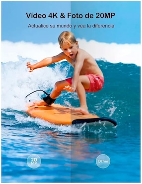 Cámara de acción GA100 4K/UHD