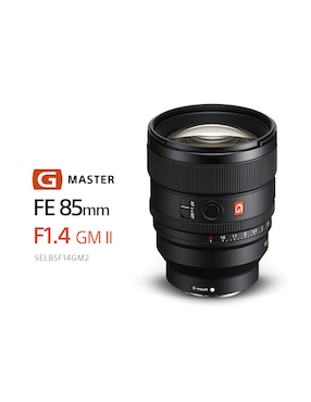 Lente telefoto Sony modelo sel85f14gm2 77 mm f / 1.4 para montura e