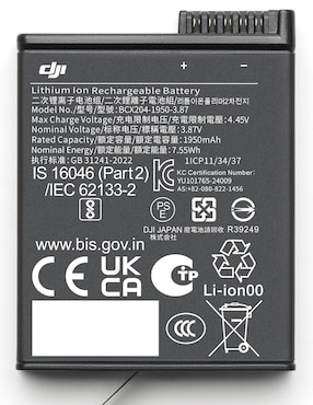 Batería portátil Dji 1950 mAh osmo action extreme battery plus