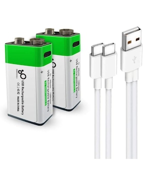 Batería Portátil Hyge 700 MAh 9V-2PACK